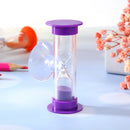 3min Hourglasses Children Teeth Brushing Timer with Suction Cup (Purple)