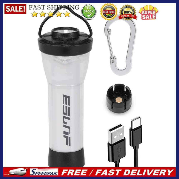 LED Lamp Adjustable Lighthouse Flashlights USB Charging for Outdoor (White A)