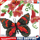 14CT Stamp Cotton Thread Picture Butterfly Cross Stitch Needlework (D854)