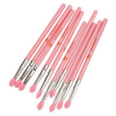 Silicone Lip Brush Portable Makeup Reusable Facial Mud Mixing Brush (Pink)