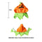 Dress Up Pet Transformation Costume Halloween Pumpkin Hat Demon Pumpkin