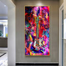 Guitar Diamond Painting 5D Full Round Drill Cross Stitch Embroidery Home Decor
