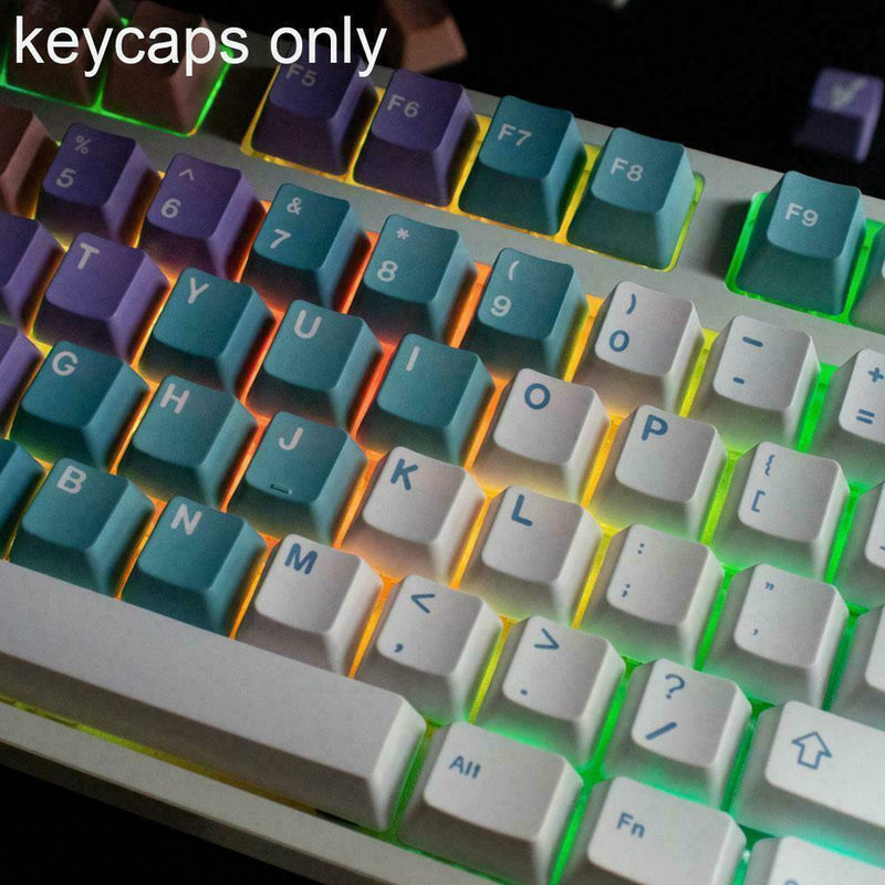 1set Keycaps For GH60/GK61/GK64/84/87/96/104/108/980 Mechanical Keyboards J4A7