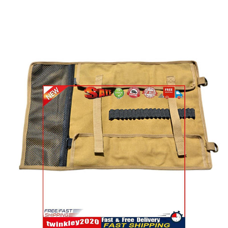 Camping Tools Storage Bag, Nail Hammer Stakes Pegs Organizer (Khaki L) Newly