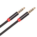 Nylon Braided 3.5mm Male Cable for Headphones Car MP3 AUX Audio Extension Cord