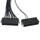 24Pin ATX Dual PSU Power Extender Cable for PC Mining Adapter Connector