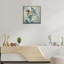 20X20cm Frameless Oil Paint By Numbers Picture DIY Painting (Umbrella Girl)