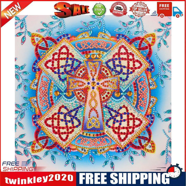 DIY 5D Mandala Flower Part Drill Special Shape Diamond Painting Kit (UP100)