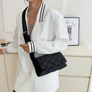 Simple Crossbody Handbags Solid Color Messenger Handbags Small Flap for Shopping