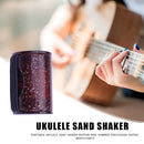 Finger Hammer Sand Shaker Guitars Ukulele Rhythm Sand Bell Maracas (Brown) Newly