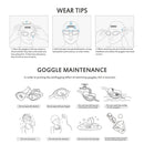 Swimming Glasses Waterproof Anti-fog Adults Diving Goggles (Clear Green)