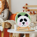 Panda Pattern Punch Needle Embroidery Kit DIY Craft Easy Needlework Wool Work
