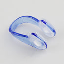 Soft Silicone Swimming Earplugs Nose Clip Diving Surfing Nose Clips (Blue) Newly