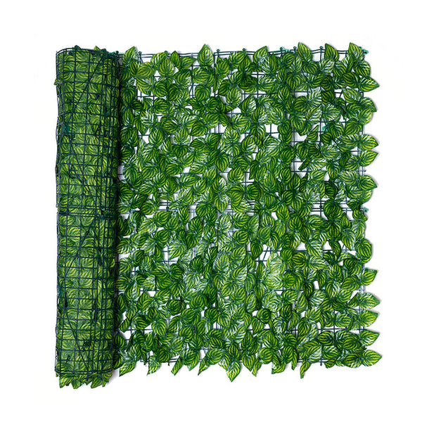 Artificial Leaf Roll UV Fade Wall Garden Fence  Screen for Indoor Outdoor Decor