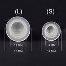 100pcs Disposable Silicone Tattoo Pigment Cup Permanent Makeup Ink Caps (L)