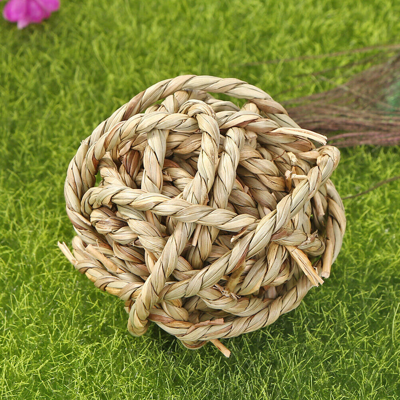 Small Animal Play Chew Bite Grass Ball Pet Toys for Rabbit Hamster Guinea Pigs