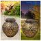 LED Metal Solar Lantern Light Waterproof Hollow Projection Lamp (Copper) Newly