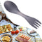 Ultralight Titanium Cup Folding Portable Outdoor Camping (L)+Titanium Spoon