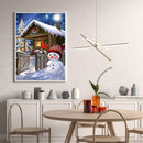 5D DIY Diamond Painting Christmas Snowman Kits Full Round Drill Wall Decor
