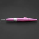 Needle Felting Handle Holder with 3 Needles Wool Embroidery DIY Tool(Pink)