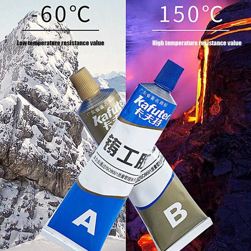 2pcs Iron Steel Water Tank Auto Radiator A+B Metal Repairing Adhesive Super