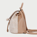 Straw Woven Backpack Beach Female Fashion Leather Pompom Travel Shoulder Bags