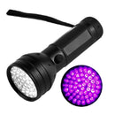 Ultraviolet Torch Waterproof 395-400nm 51 LED UV Detection Flashlight Lamp Newly