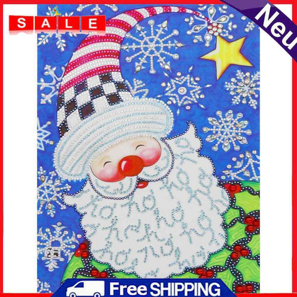 5D DIY Special Shaped Diamond Painting Santa Claus Embroidery Kits Home Decor