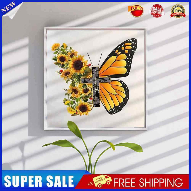 #A Butterfly Series 5D DIY Full Round Drill Drawing Kit Diamond Mosaic Craft