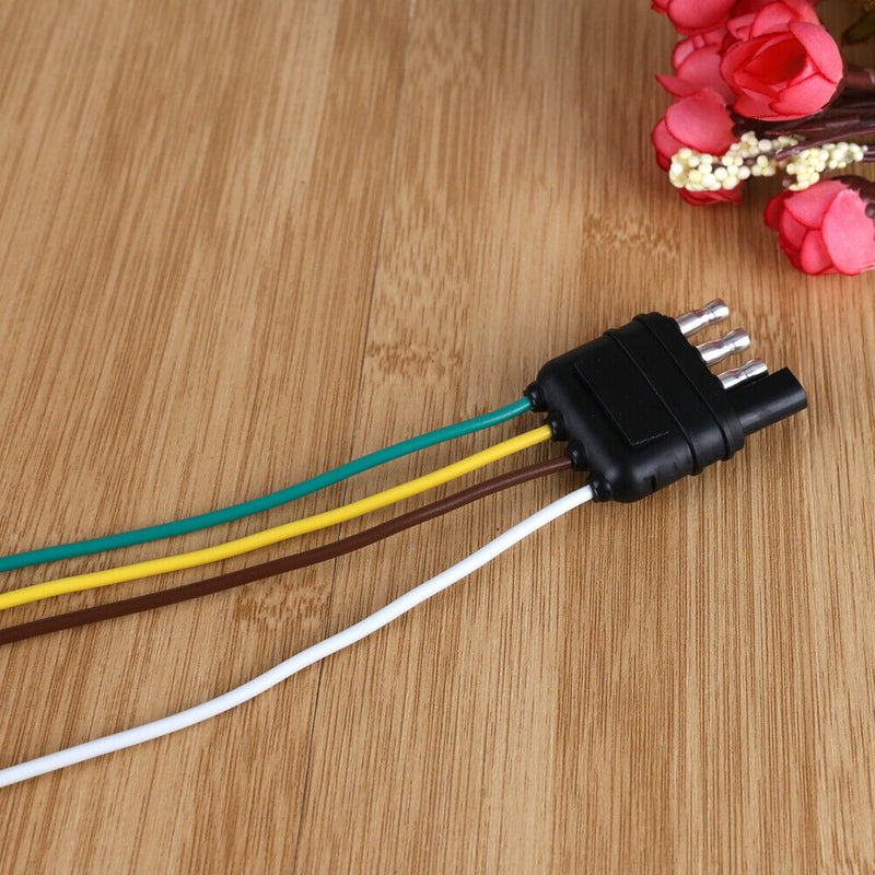 4 Pole Pin US Standard Truck Flat Wiring Harness Kit Side Only Trailer Plug