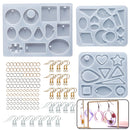 143pcs Earrings & Drop Earring Molds Handmade Earrings Set for Making Souvenirs