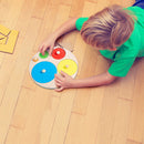 Geometric Hand Grabbing Board Wooden Jigsaw Children Educational Toys (C) Newly