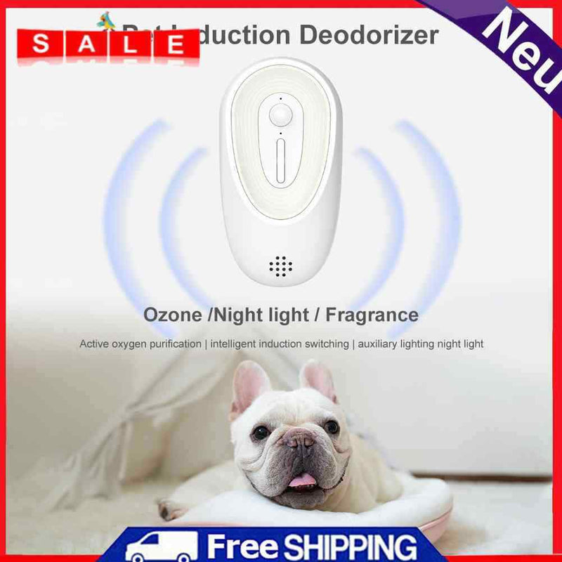 Portable Air Cleaner Motion Sensor Pet Odor Eliminator for Puppy Kitten Products