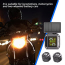 Wireless Motor Tire Pressure Monitoring Solar Waterproof Motorcycle TPMS Kit
