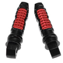 2pcs Universal Aluminum Motorcycle Rear Passenger Foot Pedals Footrests (2)