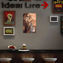 Ride Motorcycle Iron Art Poster Decor for Home Living Room Bar Pub Club Door