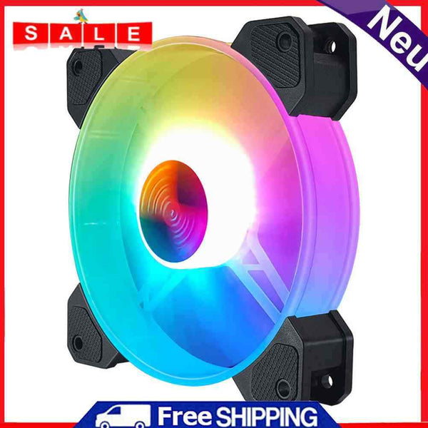 COOLMOON 12cm PC Case Cooler Fan 5V 3Pin ARGB PWM CPU Radiator Cooling Heatsink