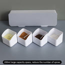 Wall Mounted Seasoning Box Salt Pepper Spice Storage Container (Grey B)