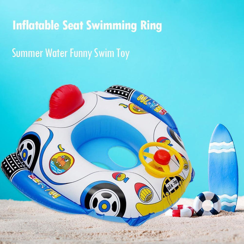 Cute Baby Inflatable Seat Swimming Ring Pool Aid Trainer Beach Float Boat Newly