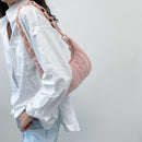Fashion Women Curly Plush Pure Color Chain Hobos Shoulder Underarm Bag Handbags
