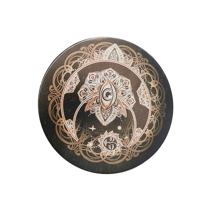 Alchemical Moon Drum Desktop Ornament Music Drums for Spiritual Music Meditation