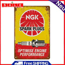 Still Life Rectangle Tin Sign Pendant Decorative Metal Still Life Hanging Plate