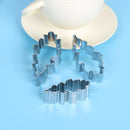 3pcs Stainless Steel Petals Shape Fondant Cake Mold Cookie Cutter Tools