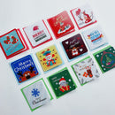 Mini Greeting Cards With Envelope Xmas Patterns Merry Christmas Postcard