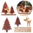 Gift Wooden Assembled Elk Ornaments Elk Pendant Elk Craft Wooden Elk Tree