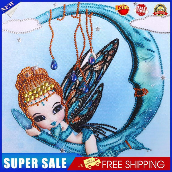 5D Diamond Painting Elf Girl Partial Special Shape Drill DIY Crafts (YX004)