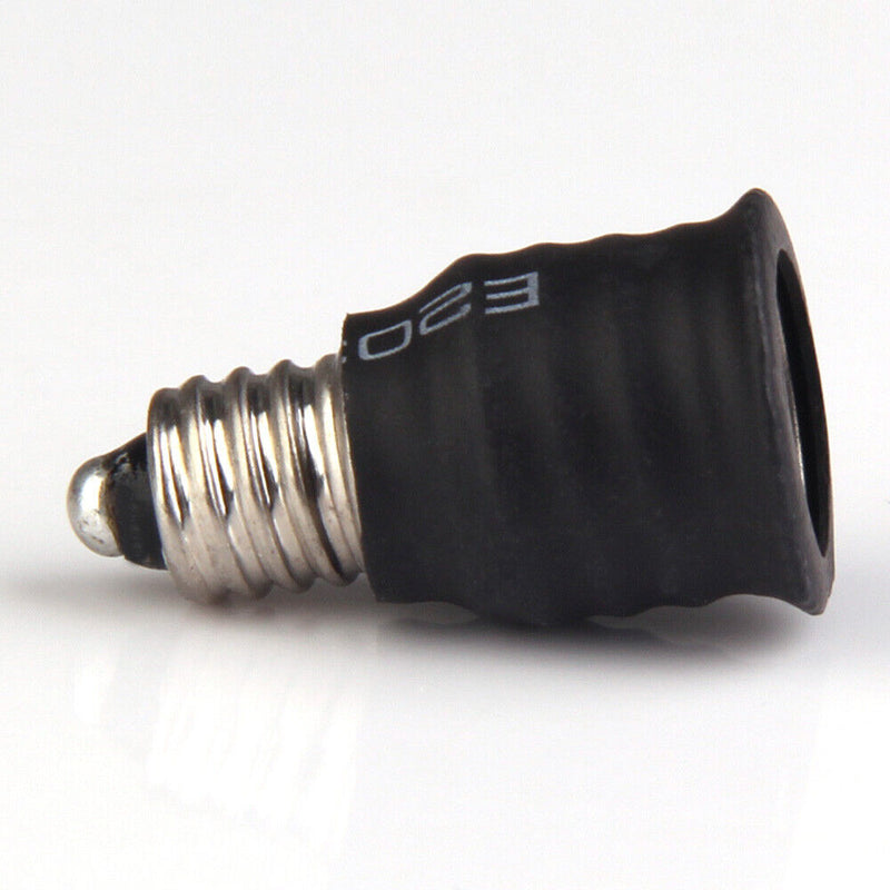 E10, E14 Base LED Light Lamp Adapter Converter Screw Lamp Socket Copper