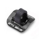 5pcs Bike Brake Cable Guide Clips Aluminium Alloy C Buckles Clamp (Black)