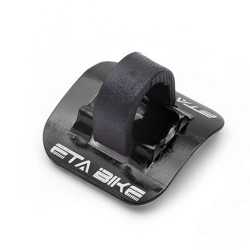 5pcs Bike Brake Cable Guide Clips Aluminium Alloy C Buckles Clamp (Black)