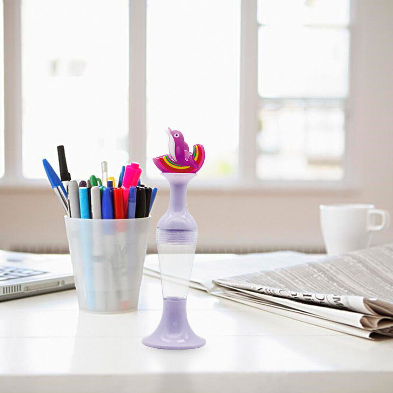 Vase Diamond Painting Point Drill Pen DIY Craft (Purple Dolphin no Drill)